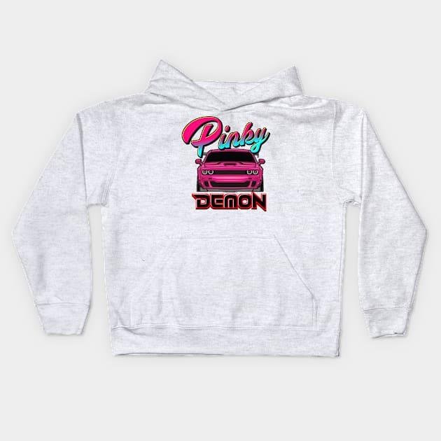 Pinky Demon Kids Hoodie by VM04